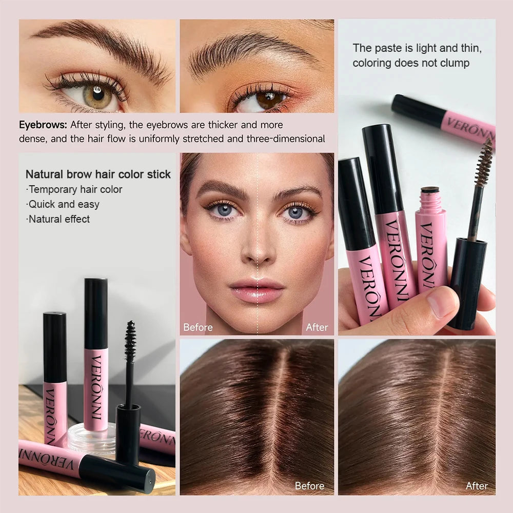 Hair Root Touch-Up Sticks Disposable Eyelash Type Hair Dye Stick