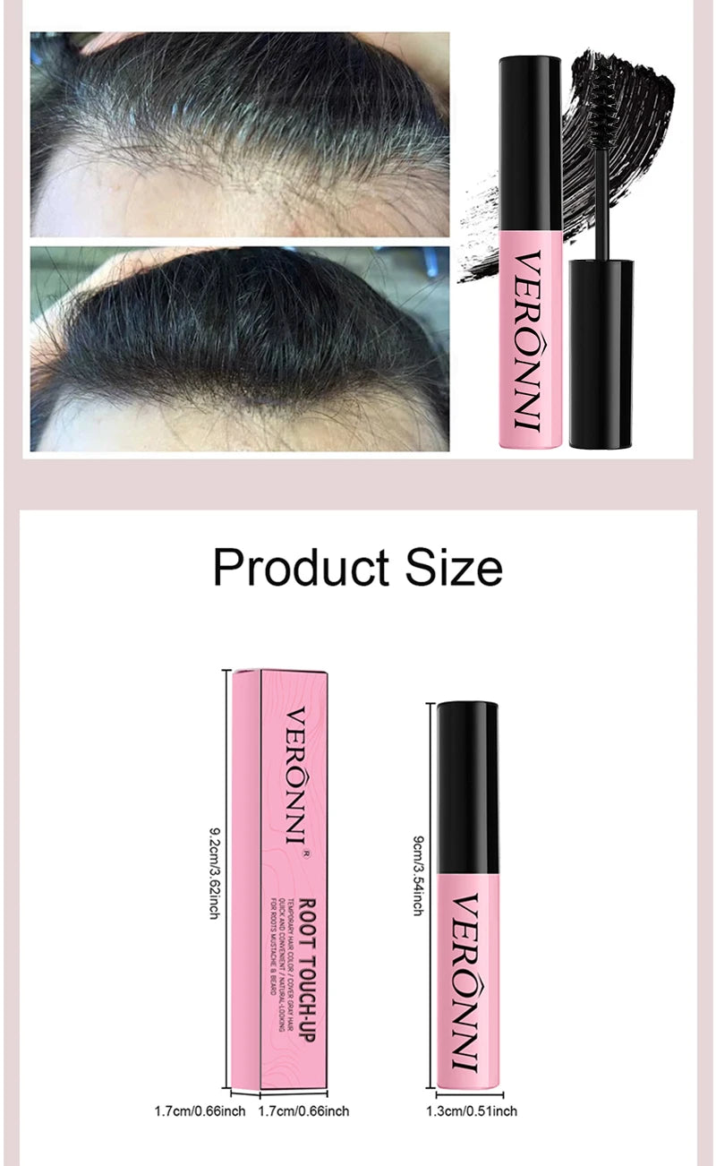 Hair Root Touch-Up Sticks Disposable Eyelash Type Hair Dye Stick